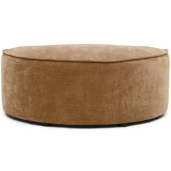 Hocker halfrond Segment be cotton ocher