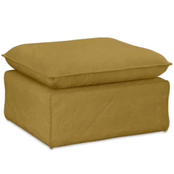 Hocker Nomad linnen burnt ochre