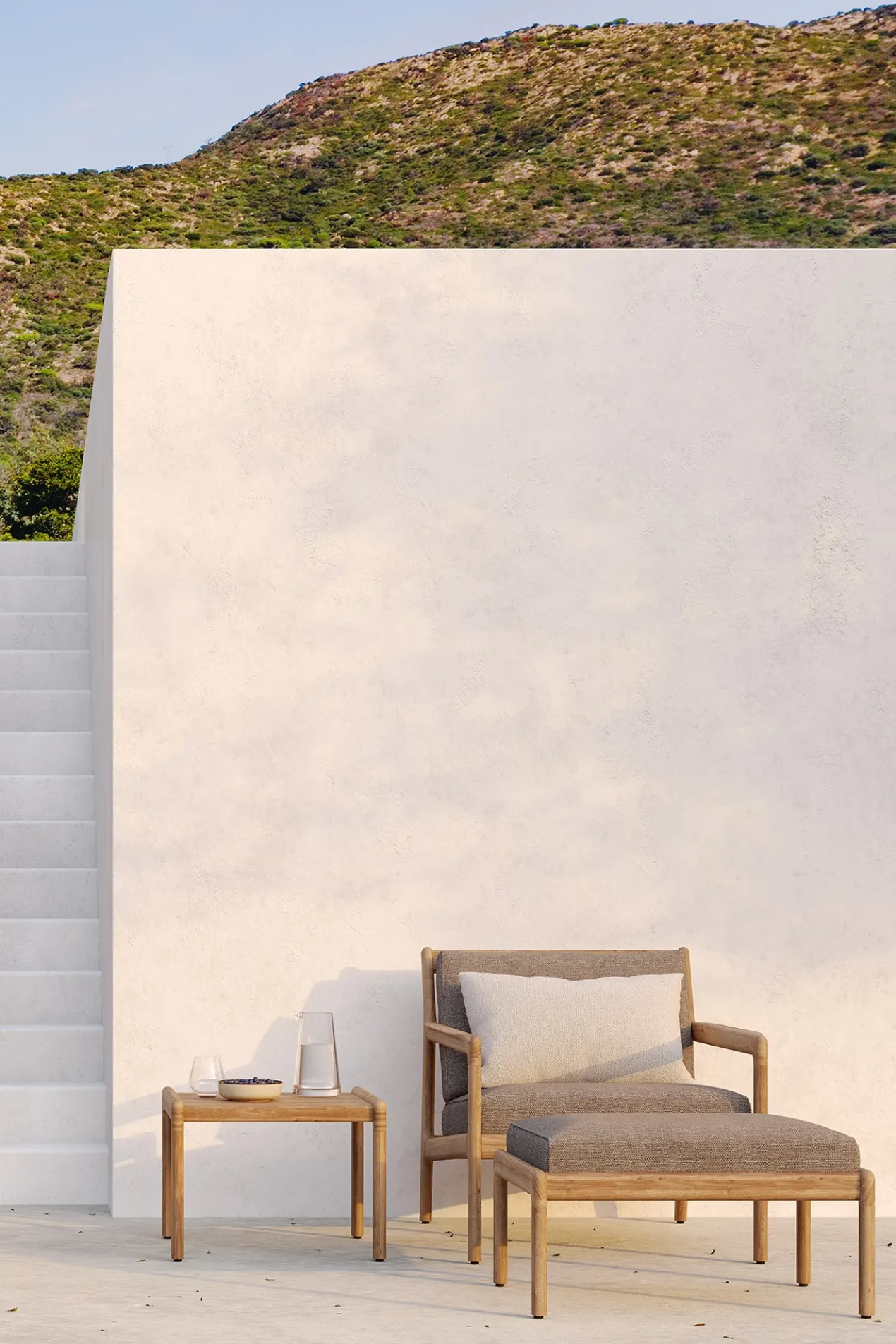 Hocker Teak Jack outdoor naturel