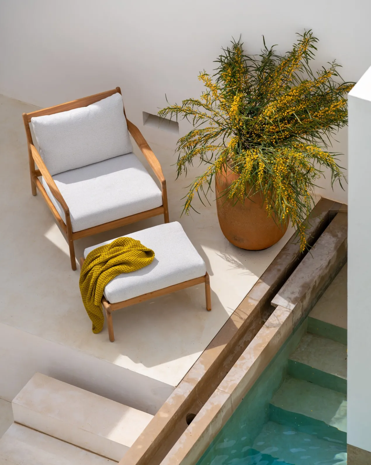 Hocker Teak Jack outdoor naturel