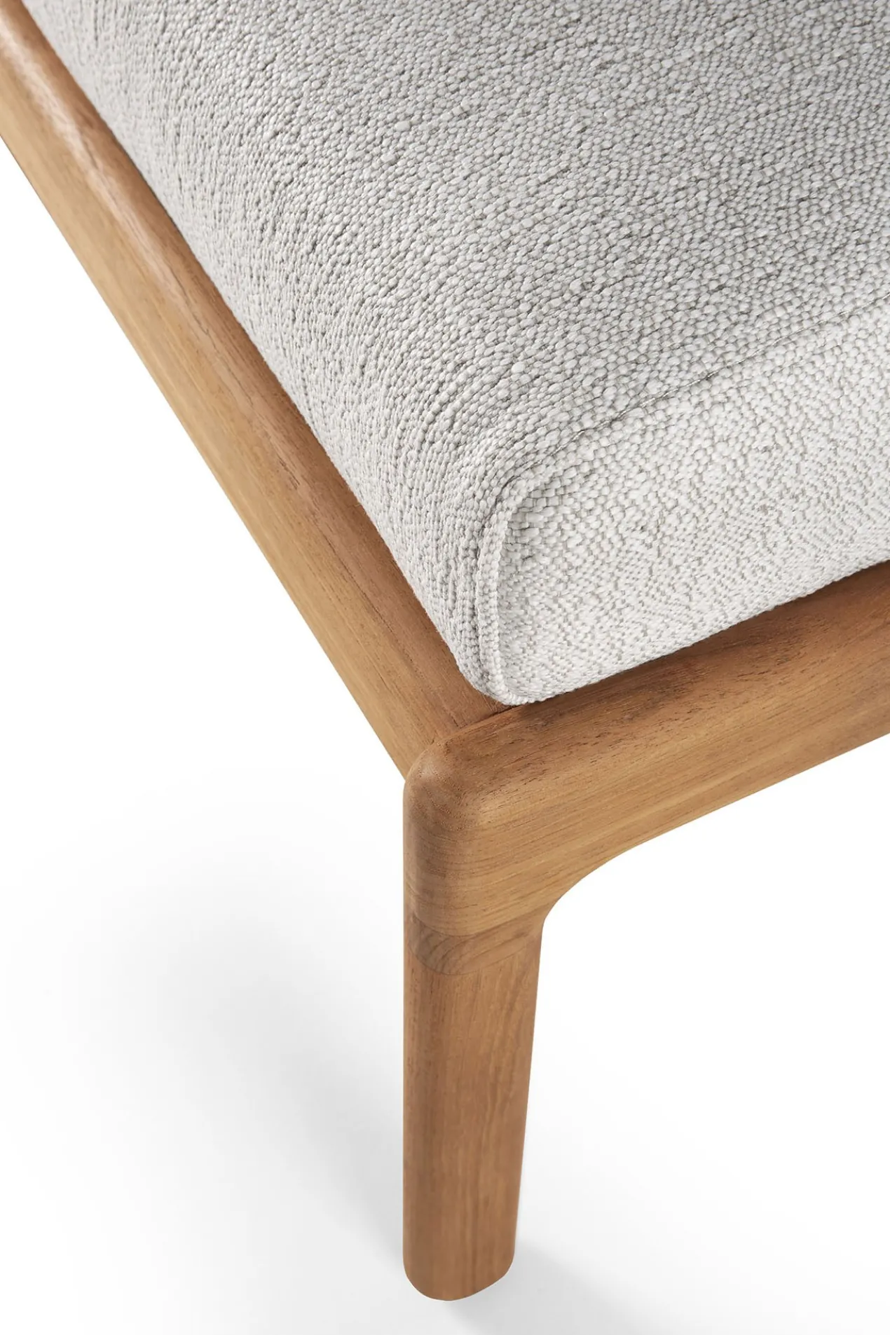 Hocker Teak Jack outdoor off white