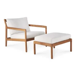 Hocker Teak Jack outdoor off white