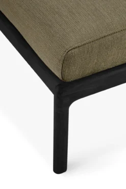 Hocker Teak Jack outdoor zwart green