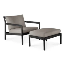 Hocker Teak Jack zwart mocha
