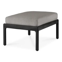 Hocker Teak Jack zwart mocha