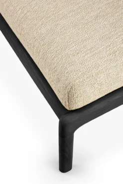 Hocker Teak Jack zwart naturel