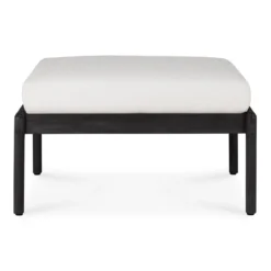 Hocker Teak Jack zwart off-white
