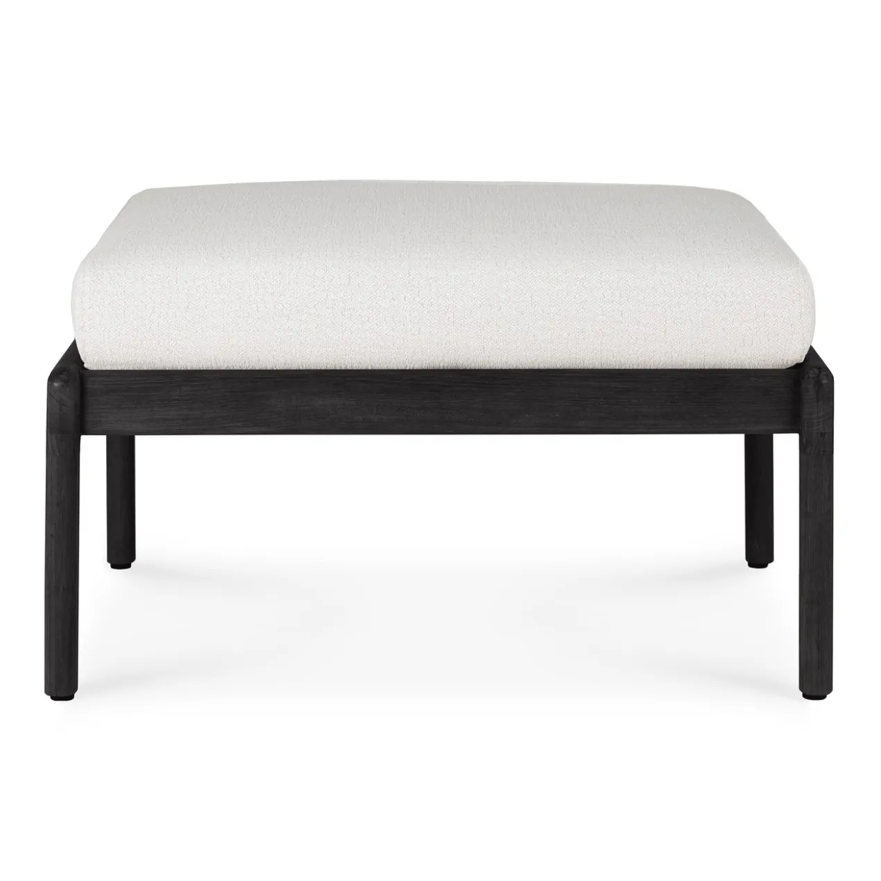 Hocker Teak Jack zwart off-white