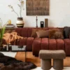 Hoekbank Dolce S home burgundy rechts