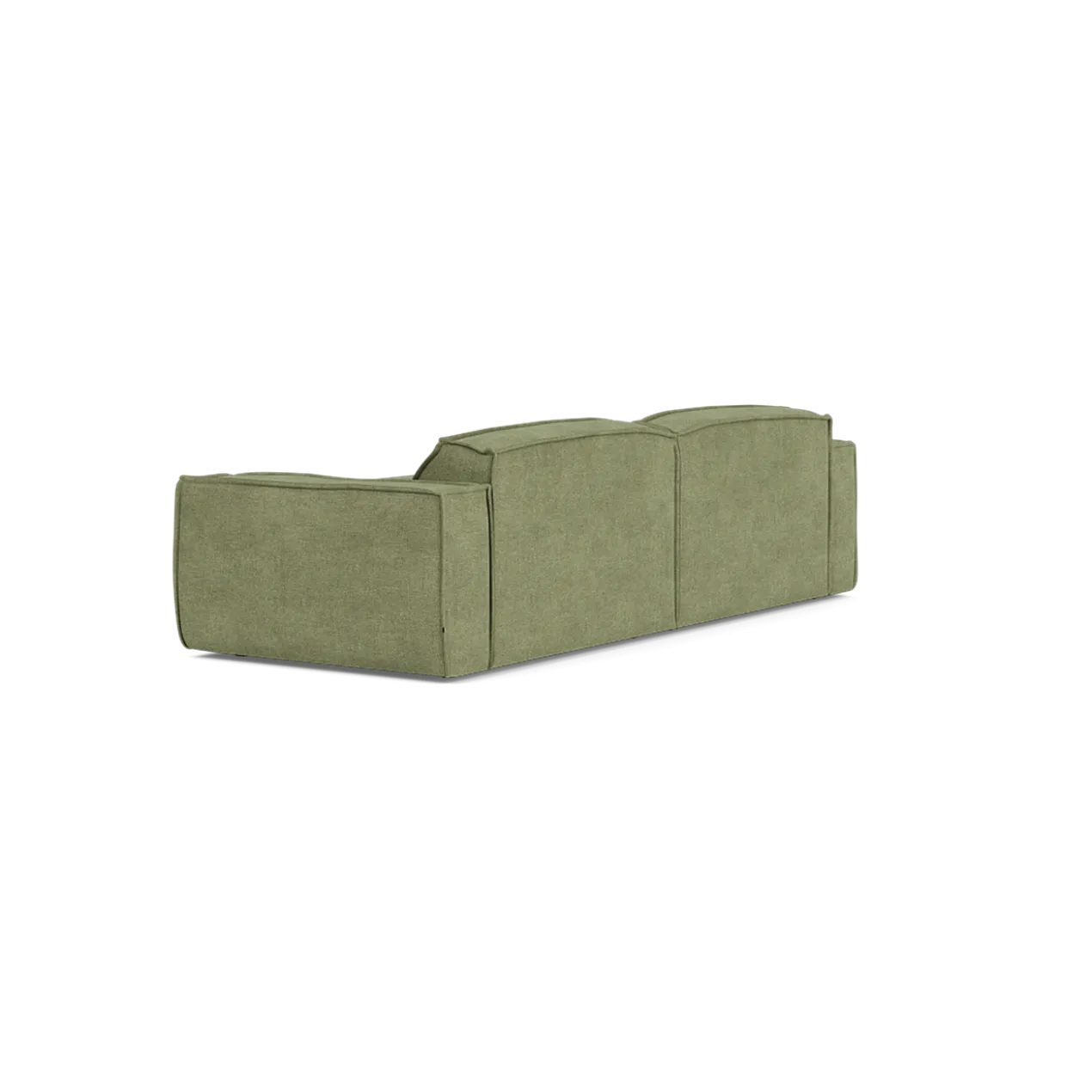 Hoekbank Edge divan links cube lichtgroen