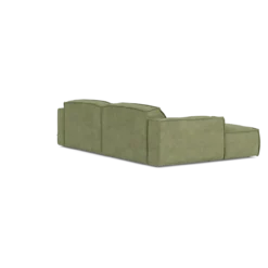 Hoekbank Edge divan links cube lichtgroen