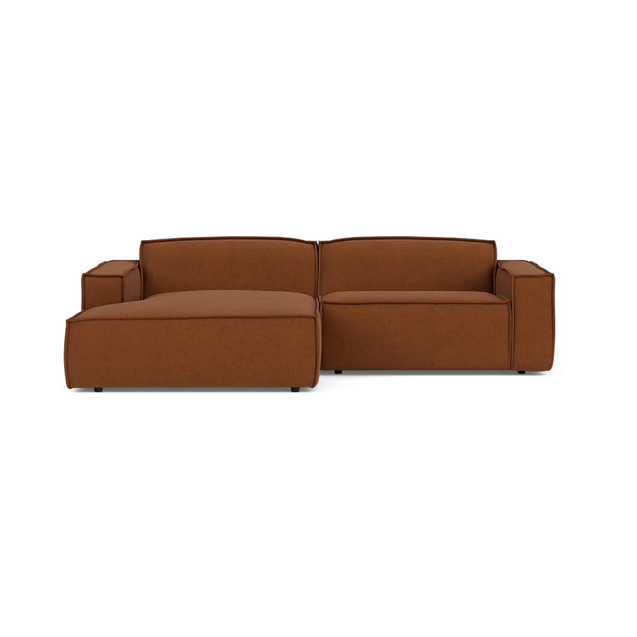 Hoekbank Edge divan links soil hazel