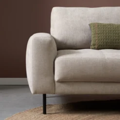 Hoekbank Evora beige chaise longue rechts