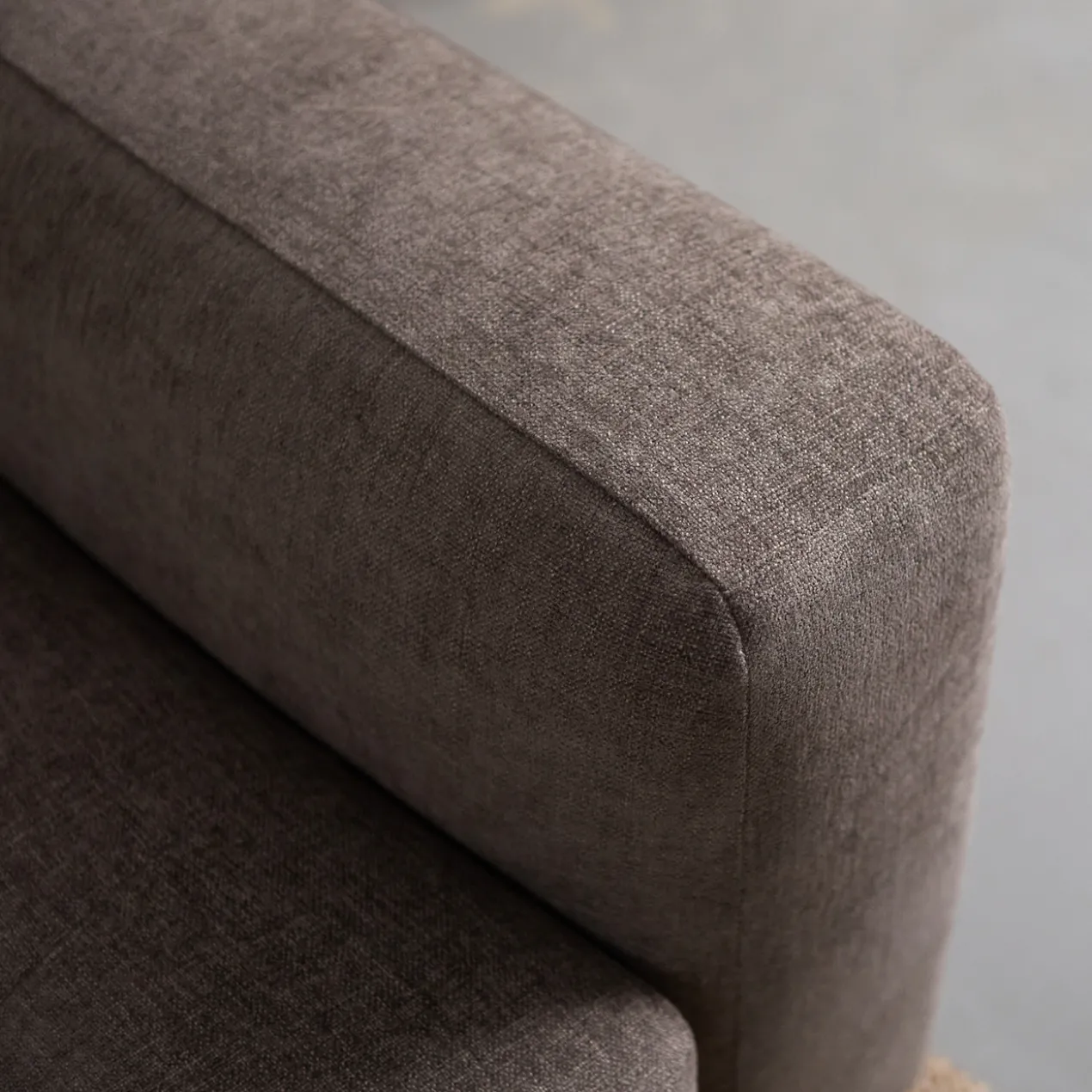 Hoekbank Evora taupe chaise longue links