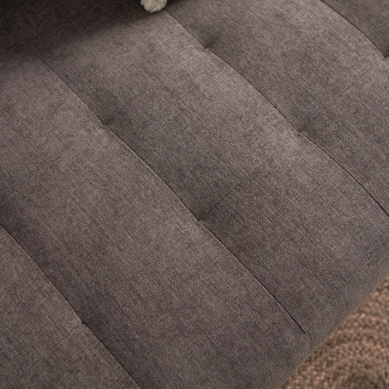 Hoekbank Evora taupe chaise longue links