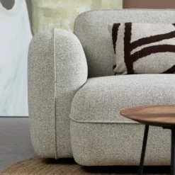 Hoekbank Lino beige chaise longue rechts