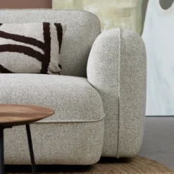Hoekbank Lino beige chaise longue links