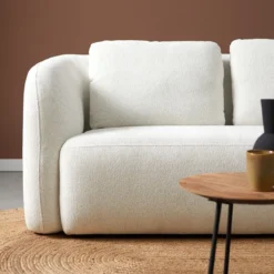 Hoekbank Liora beige chaise longue rechts