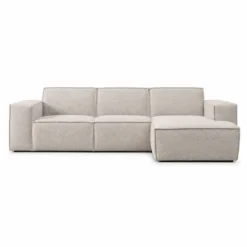 Hoekbank Livento beige chaise longue rechts