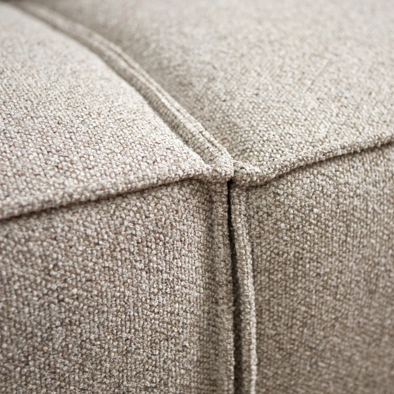 Hoekbank Livento beige chaise longue links