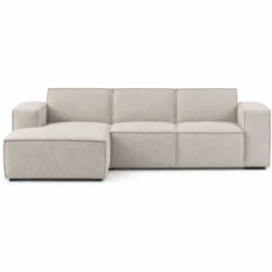 Hoekbank Livento beige chaise longue links
