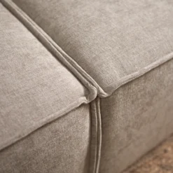 Hoekbank Livento taupe chaise longue links