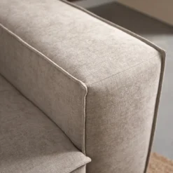 Hoekbank Livento taupe chaise longue links