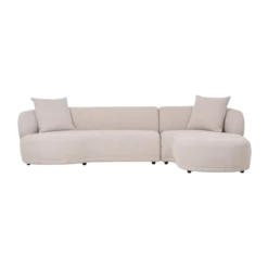 Hoekbank Mandy - rechts - 3,5-zits Beige
