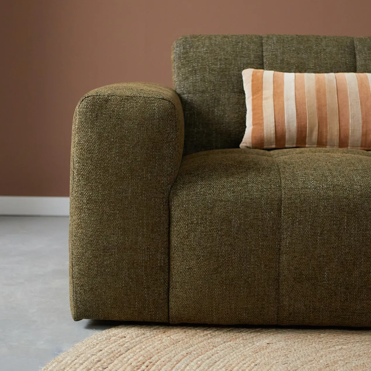 Hoekbank Nova Groen Chaise Longue rechts
