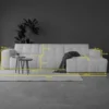 Hoekbank Nova off-white chaise longue rechts