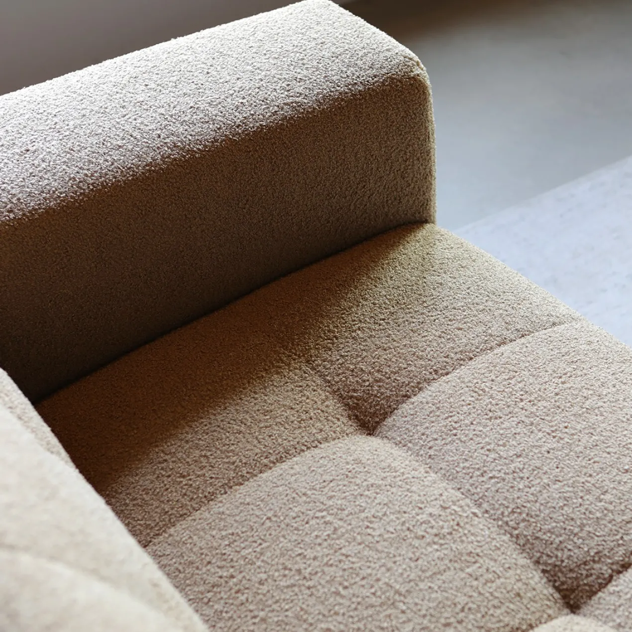 Hoekbank Nova Taupe Chaise Longue Links