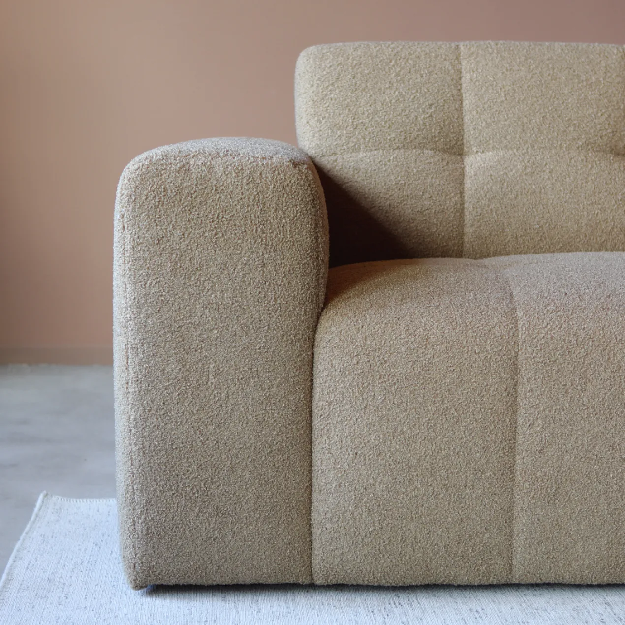 Hoekbank Nova Taupe Chaise Longue Rechts