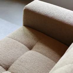 Hoekbank Nova Taupe Chaise Longue Rechts