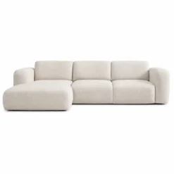 Hoekbank Riva Beige Chaise Longue Links
