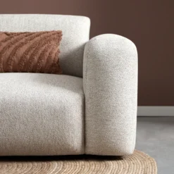 Hoekbank Riva Beige Chaise Longue Links