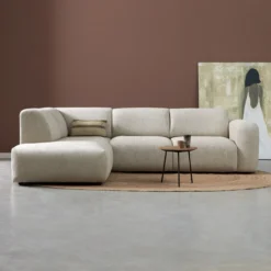 Hoekbank Riva Beige Ottoman Links