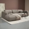 Hoekbank Riva Bruin Chaise Longue Links