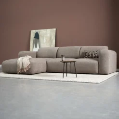 Hoekbank Riva Bruin Chaise Longue Links