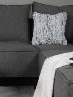 Hoekbank Ron boucle brown rechts