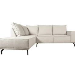 Hoekbank Ron boucle naturel links
