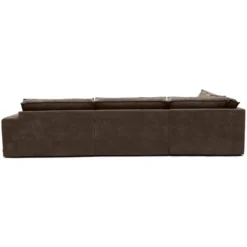 Hoekbank Segment links be cotton light brown