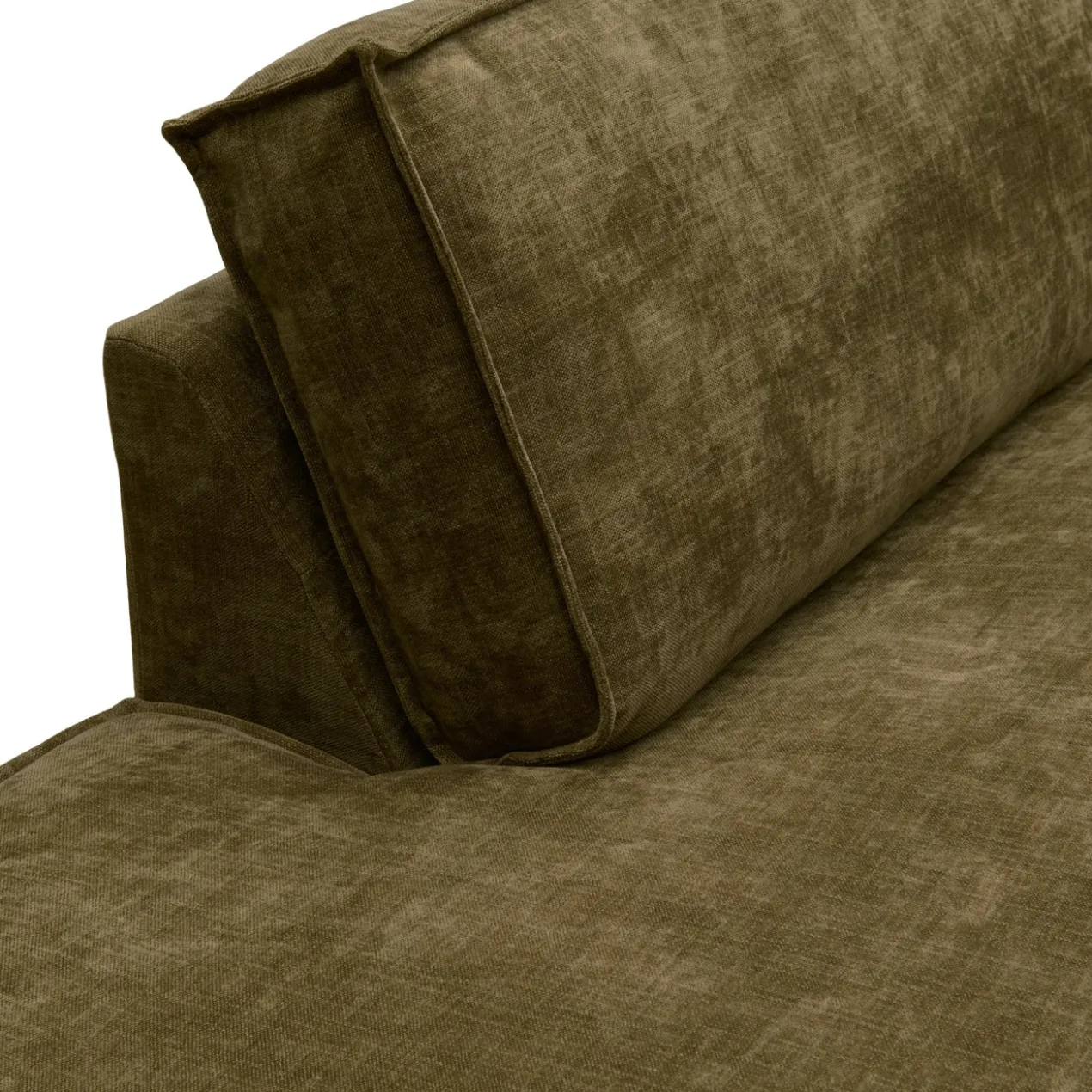Hoekbank Segment met hockers be cotton green links