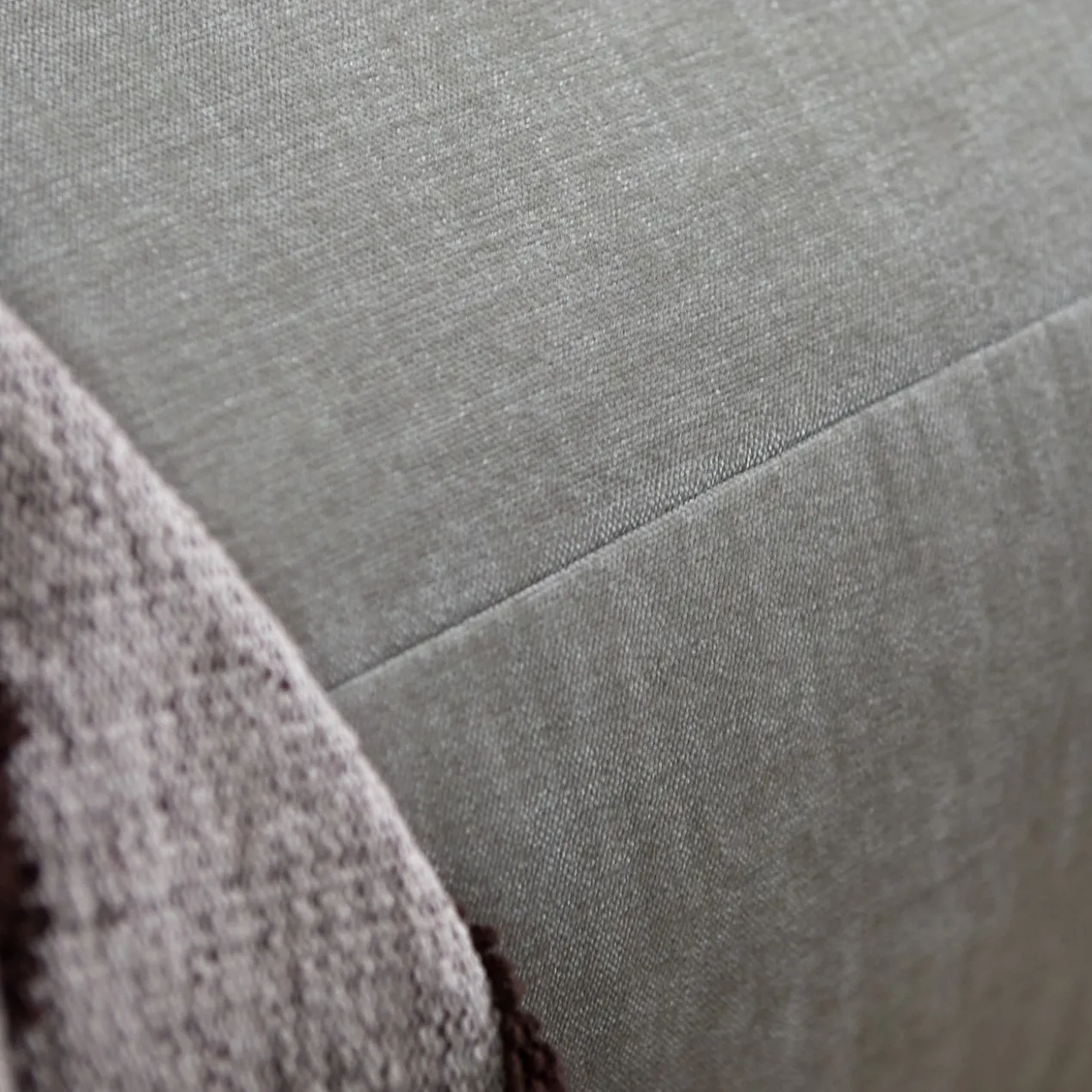 Hoekbank Silvano lichtgrijs chaise longue links
