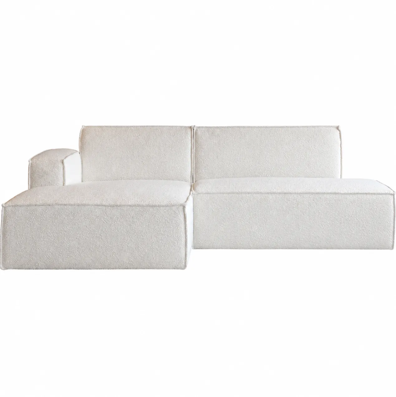 Hoekbank Sorello off-white chaise longue links