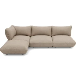 Hoekbank Sumo boucle recycled brown melange