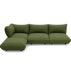 Hoekbank Sumo boucle recycled leaf green