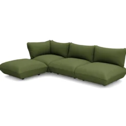 Hoekbank Sumo boucle recycled leaf green