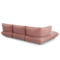 Hoekbank Sumo links cord recycled soft pink