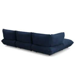 Hoekbank Sumo links cord recycled deep blue