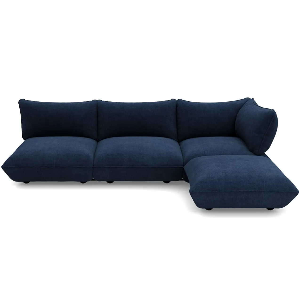 Hoekbank Sumo rechts cord recycled deep blue